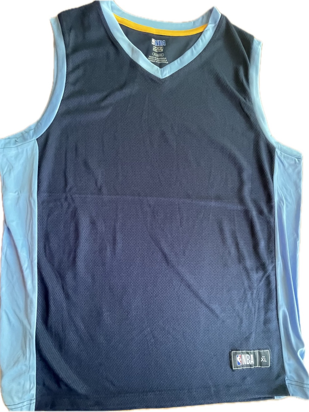 NBA Navy and Light Blue Sleeveless Basketball Jersey